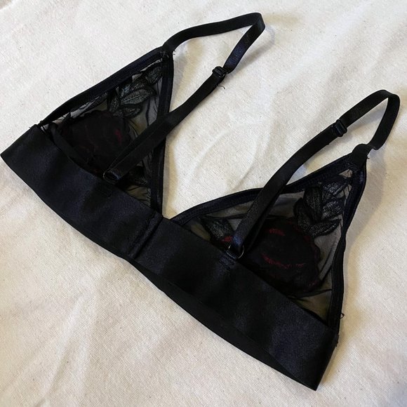 Embroidered Rose Bralette - Picture 3 of 4